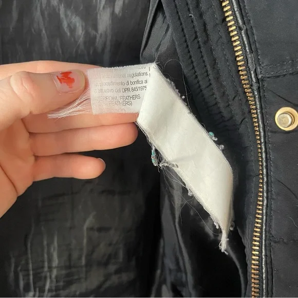 ZARA Down Feather Long Puffer Jacket Winter Trench - Picture 9 of 11